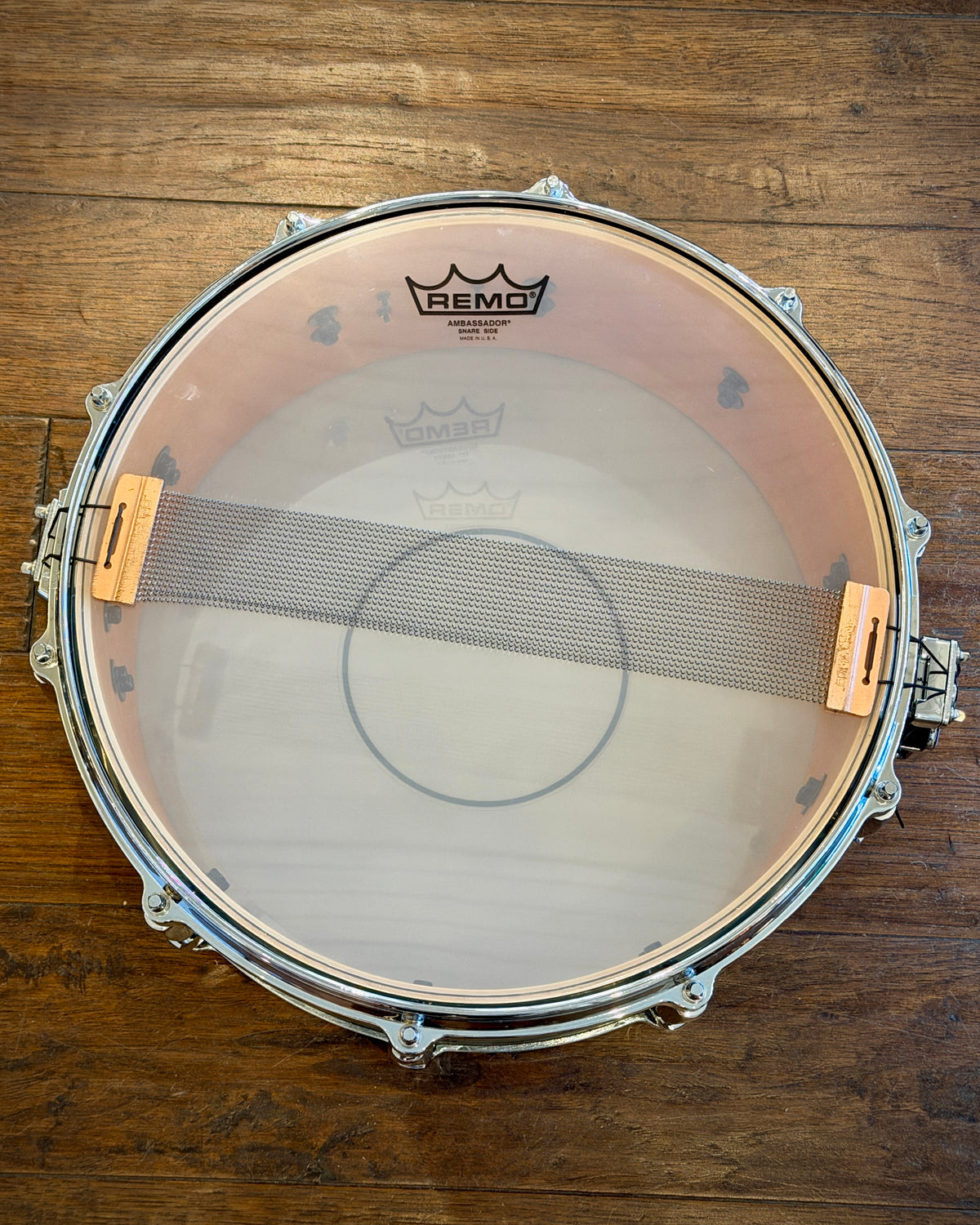 Yamaha AMS-1460 Absolute Hybrid Maple 6x14" Snare Drum - Jade Green Sparkle