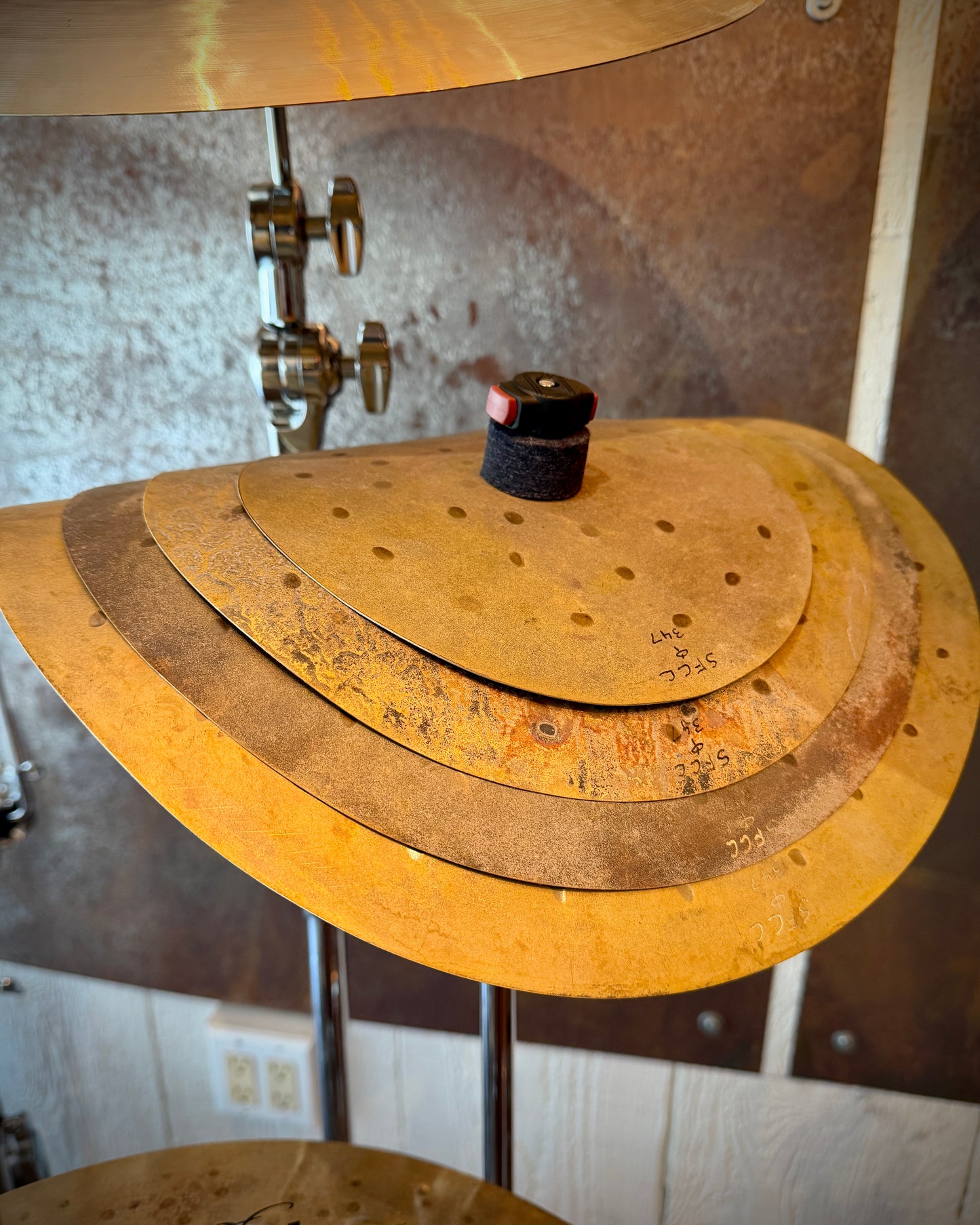 Skretas Family Cymbal Company 8/10/12/14" - Four-Cymbal Clap Stack (High-Pitched)