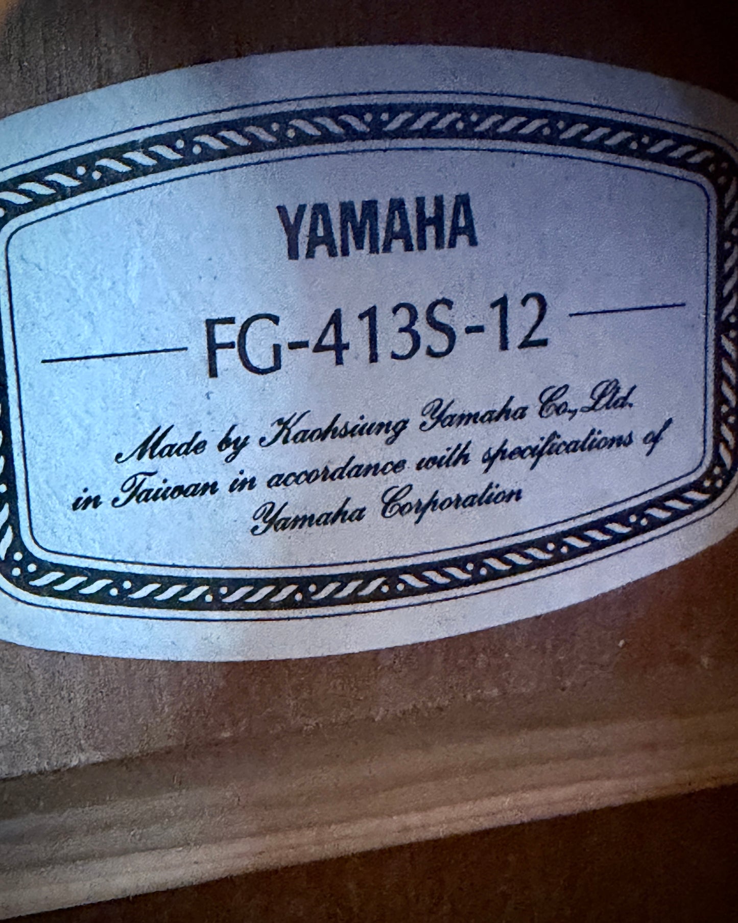 Yamaha FG-413S-12 Acoustic 12-string Guitar