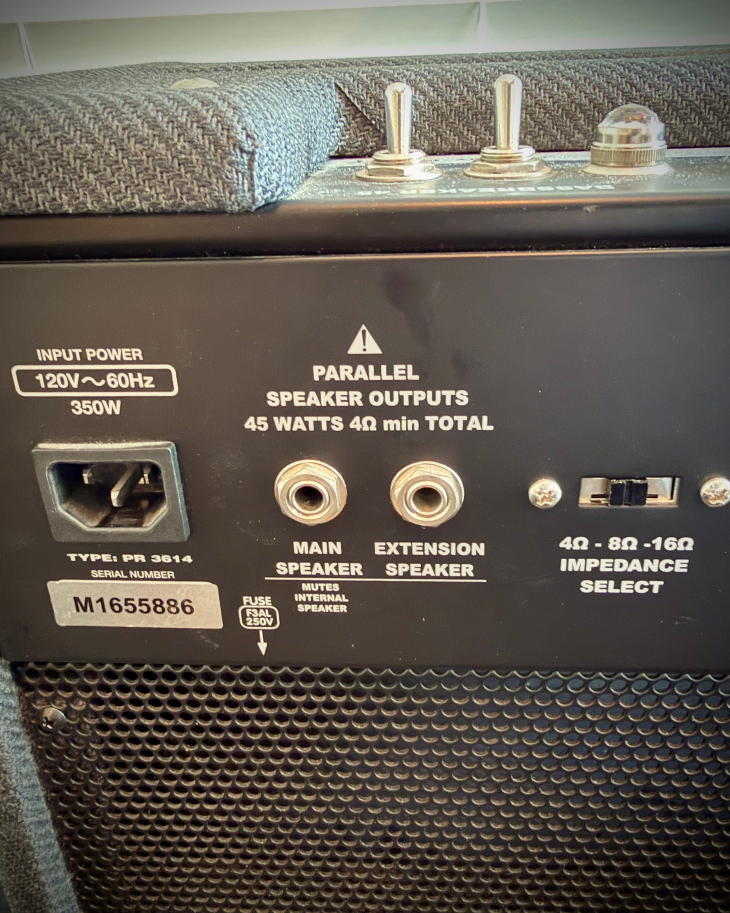 Fender Bassbreaker 45 2-Channel 45-Watt Guitar Amp Head - Gray Tweed