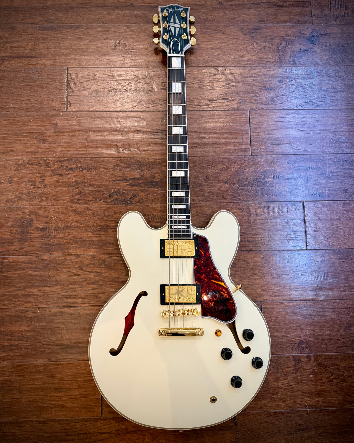 Epiphone "Inspired by Gibson Custom" '59 ES-355 - Classic White - w/ OHSC