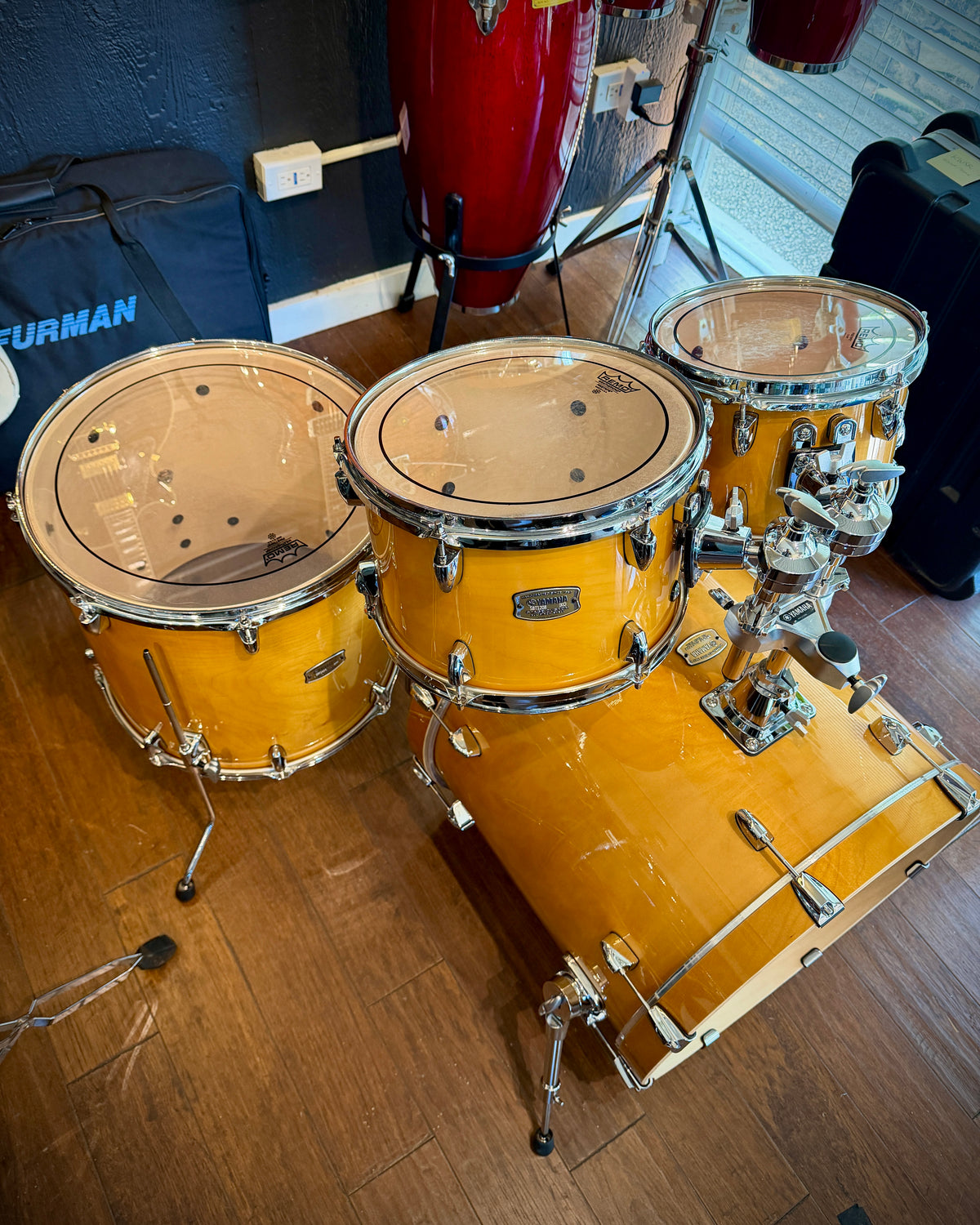 Yamaha Stage Custom Birch 10/12/16/20 4-piece Drum Set - Natural