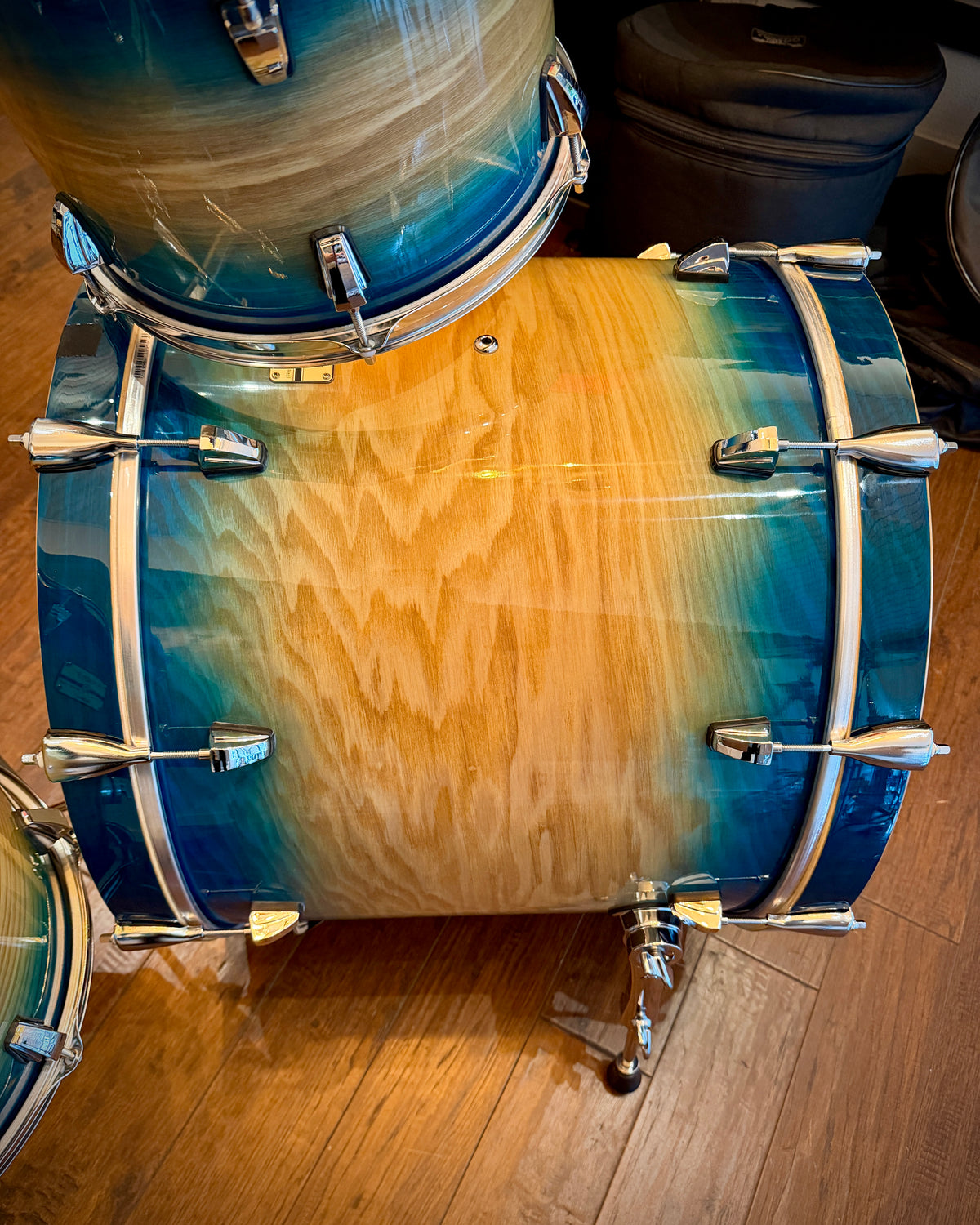Odery Fluence Fusion 12/14/16/22 4-piece Drum Set - Blue Burst