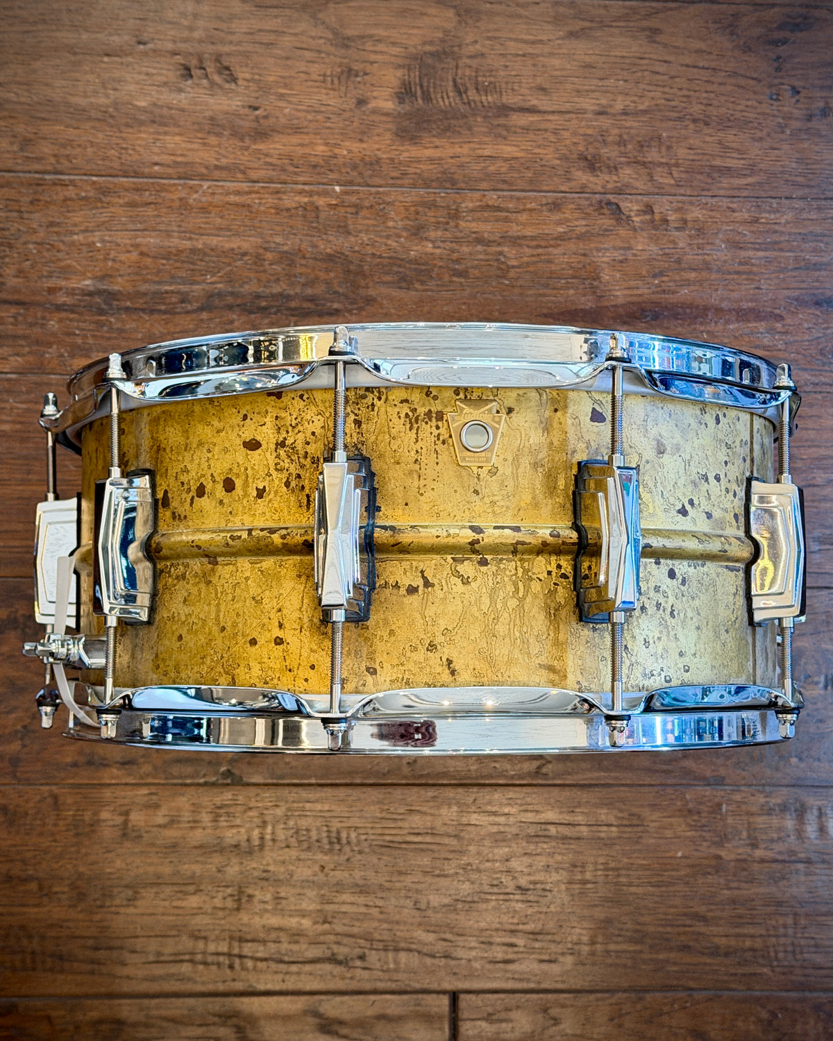 Ludwig LB464R Raw Brass Phonic 6.5x14" 10-Lug Snare Drum