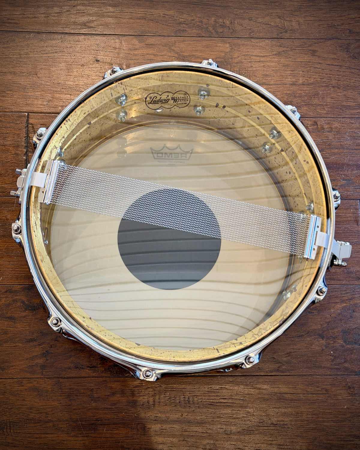 Ludwig LB464R Raw Brass Phonic 6.5x14" 10-Lug Snare Drum