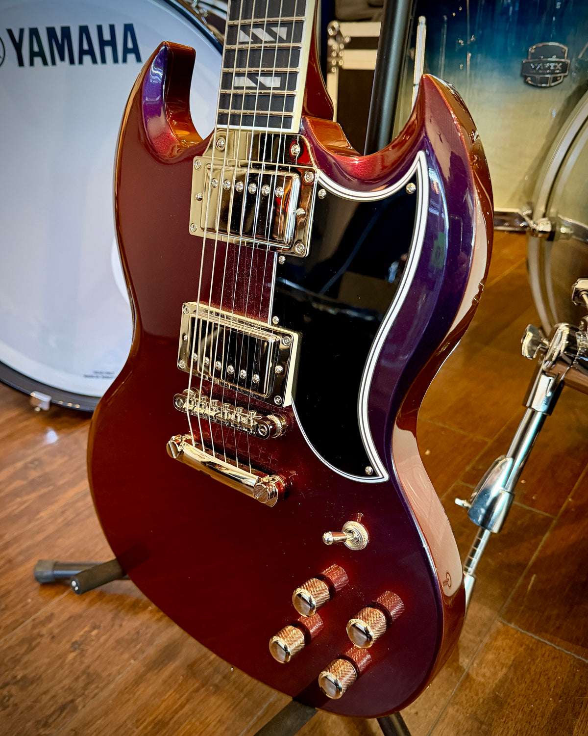 Epiphone Futura SG Custom - Midnight Ember Shift w/ Branded Gig Bag