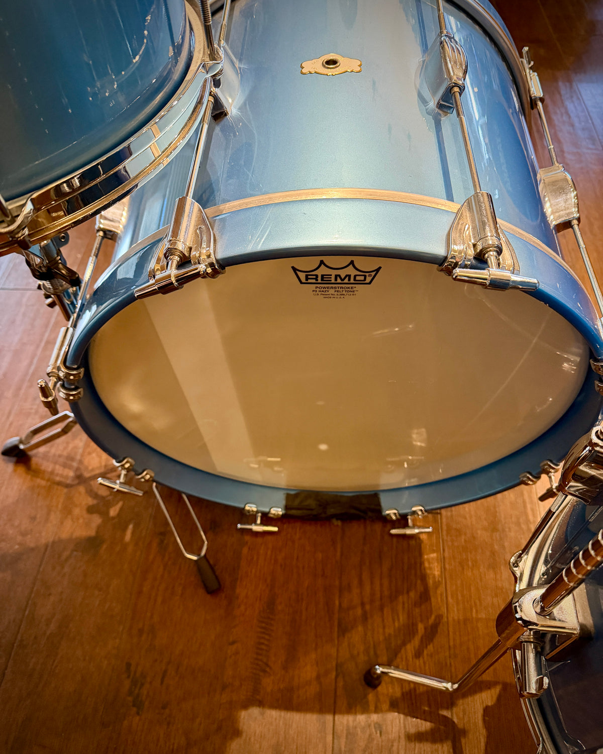 George Way Tuxedo Studio 12/14/18 3-piece Drum Set - Billion Dollar Blue
