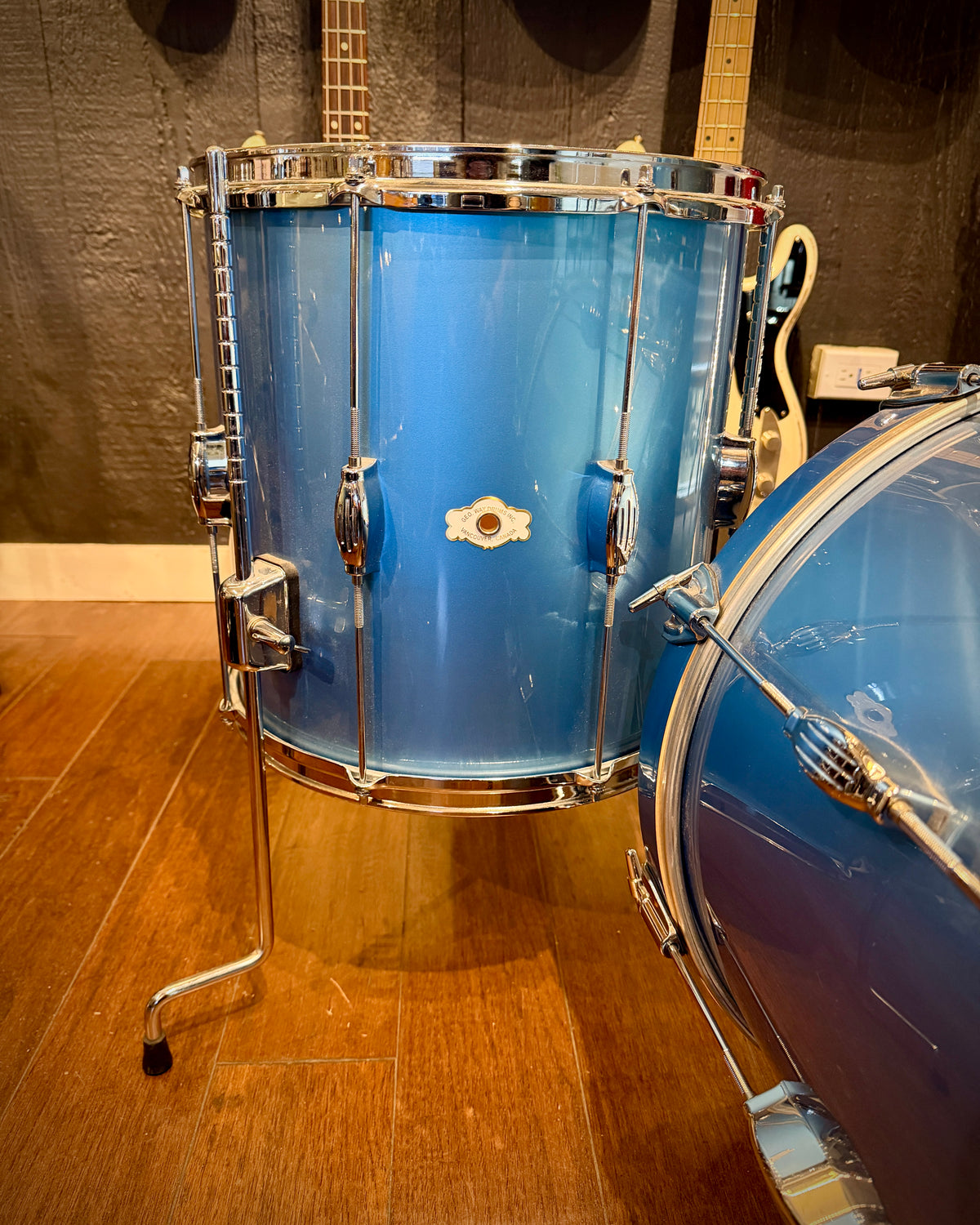 George Way Tuxedo Studio 12/14/18 3-piece Drum Set - Billion Dollar Blue