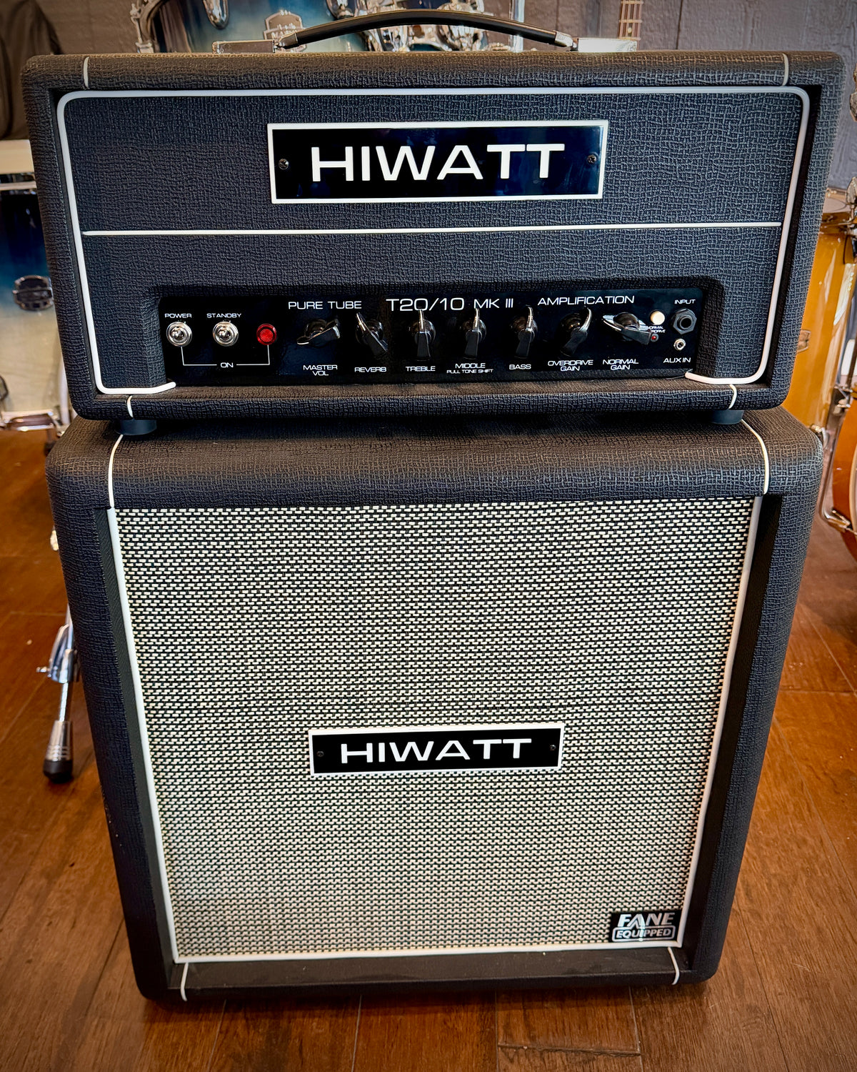 Hiwatt T20/10 2-Channel 20-Watt Tube Guitar Amp Head w/Hiwatt HG112 1x12 Speaker Cab