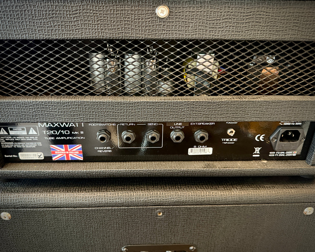 Hiwatt T20/10 2-Channel 20-Watt Tube Guitar Amp Head w/Hiwatt HG112 1x12 Speaker Cab