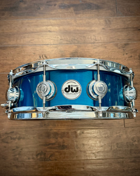 DW Collector's Series Maple 5x14" Snare Drum (Steel Blue) 2013