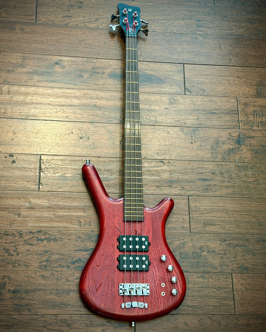 Warwick Pro Series Corvette $$ GPS1484 4-string Bass Guitar - Burgundy Red Transparent Satin