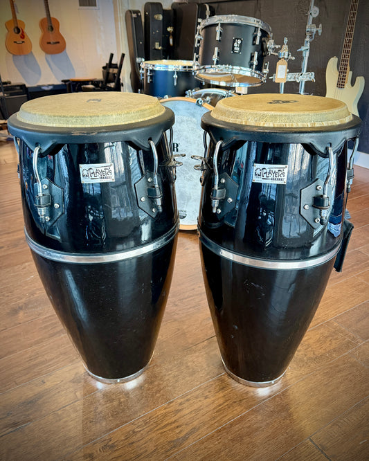 Toca Players Series Fiberglass Congas  10' / 11" - Black (no stand)