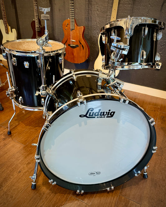 Ludwig Classic Maple 12/16/22 3-piece Set - Black Lacquer (2010-2011)