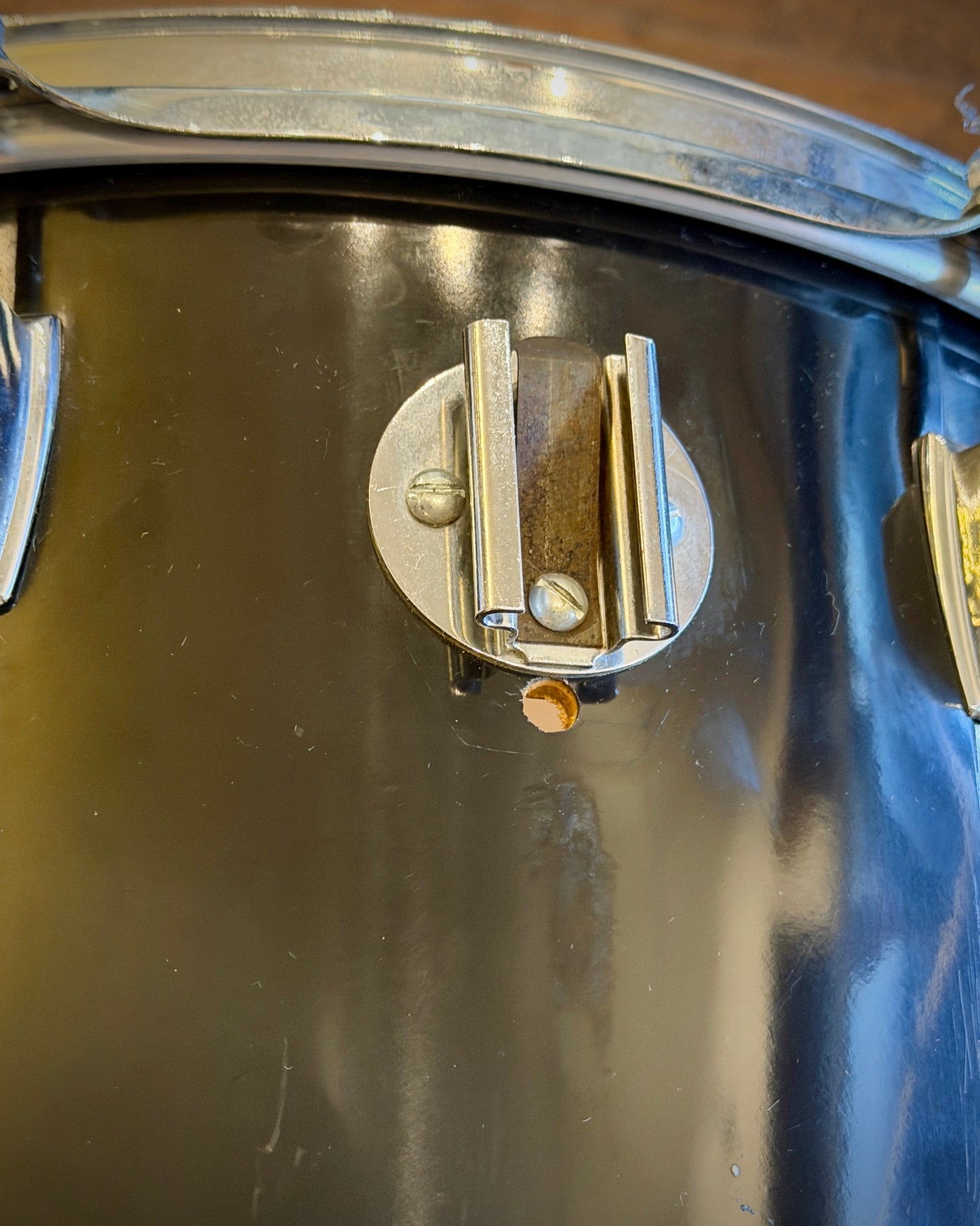 Ludwig 16" Concert Tom 1970's - Black Cortex
