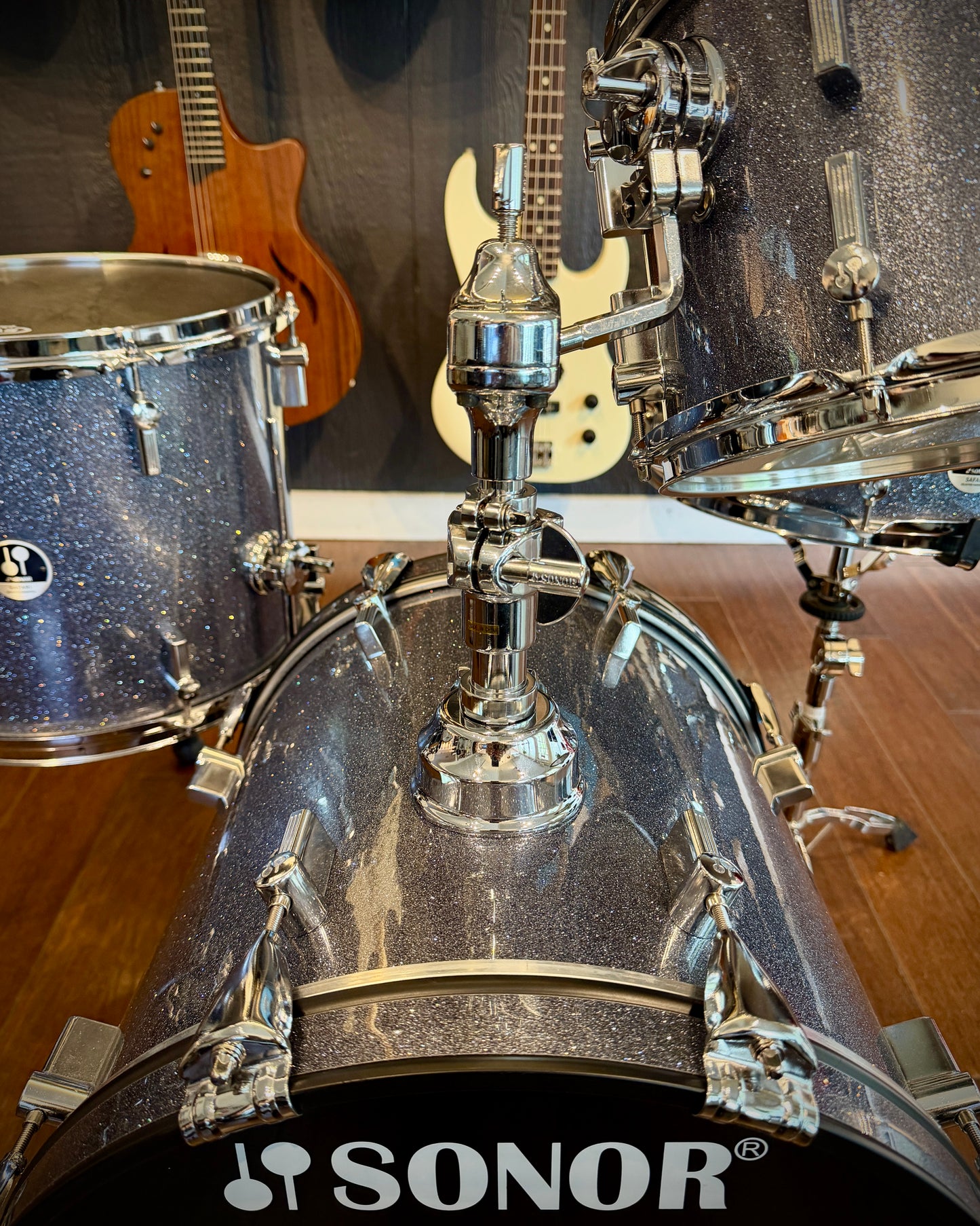 Sonor Safari 10/14/16 w/ 5x14" Snare 4-Piece Set - Galaxy Sparkle