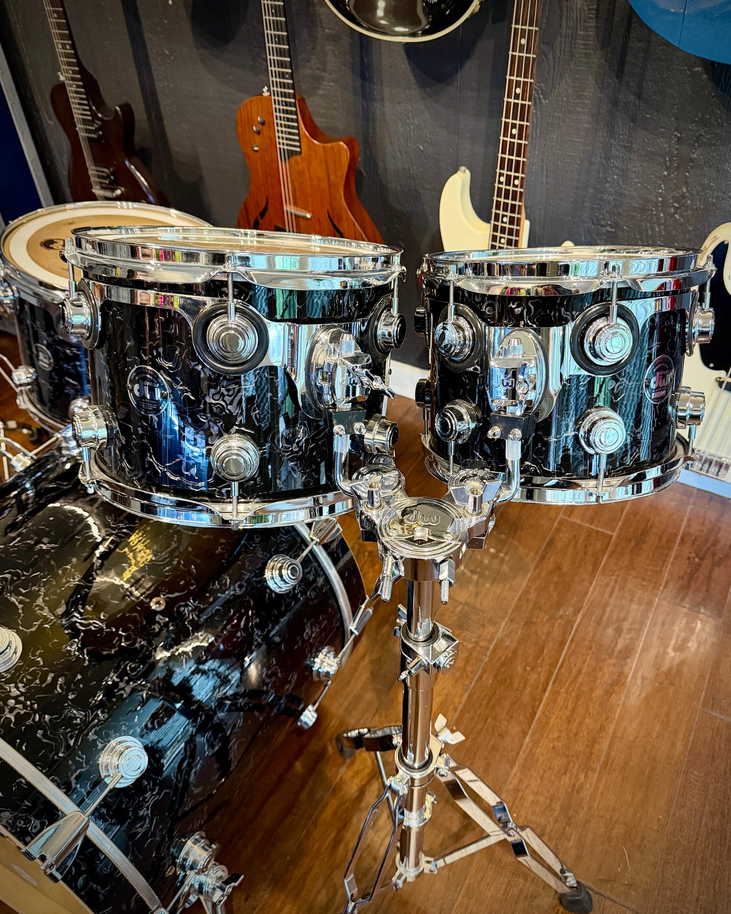DW 10/12/14/22 Collector's Series 4-piece Drum Set - Black Velvet (2003)