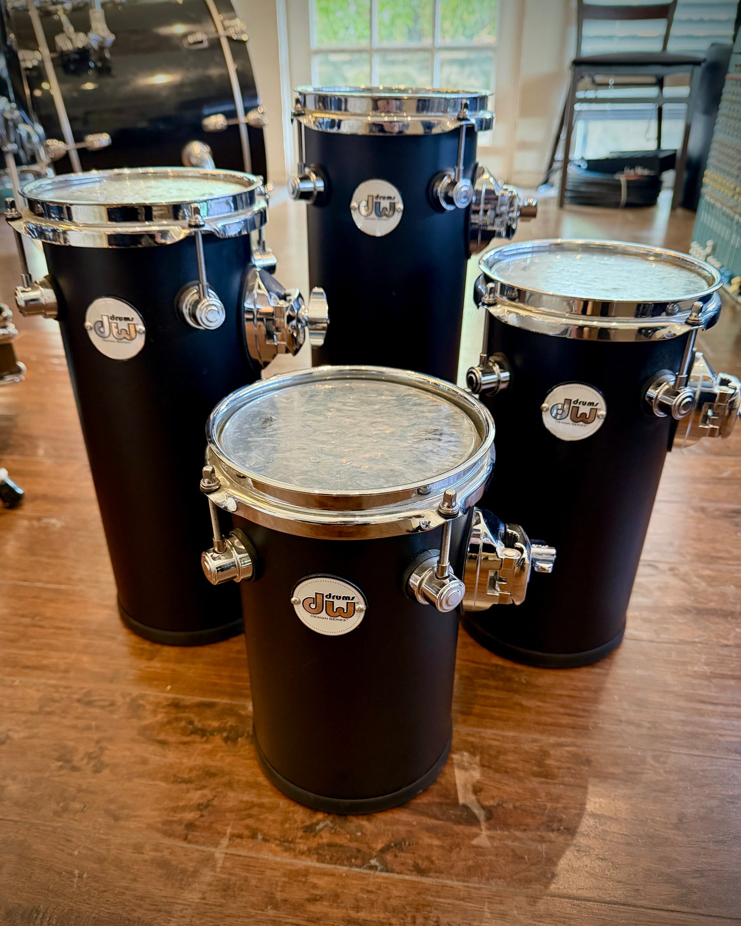 DW Design Series Rata Toms - 4-piece set 10/12/14/16 - Black
