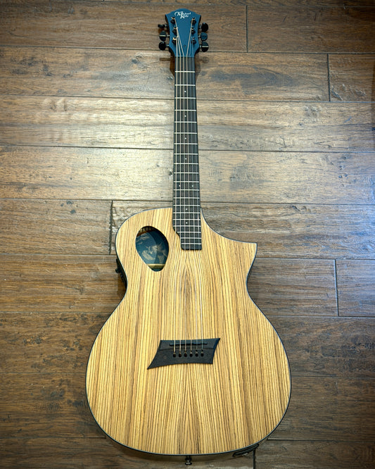 Michael Kelly Forte Porte Exotic Zebra Top MKFESZESFX Acoustic/Electric Guitar
