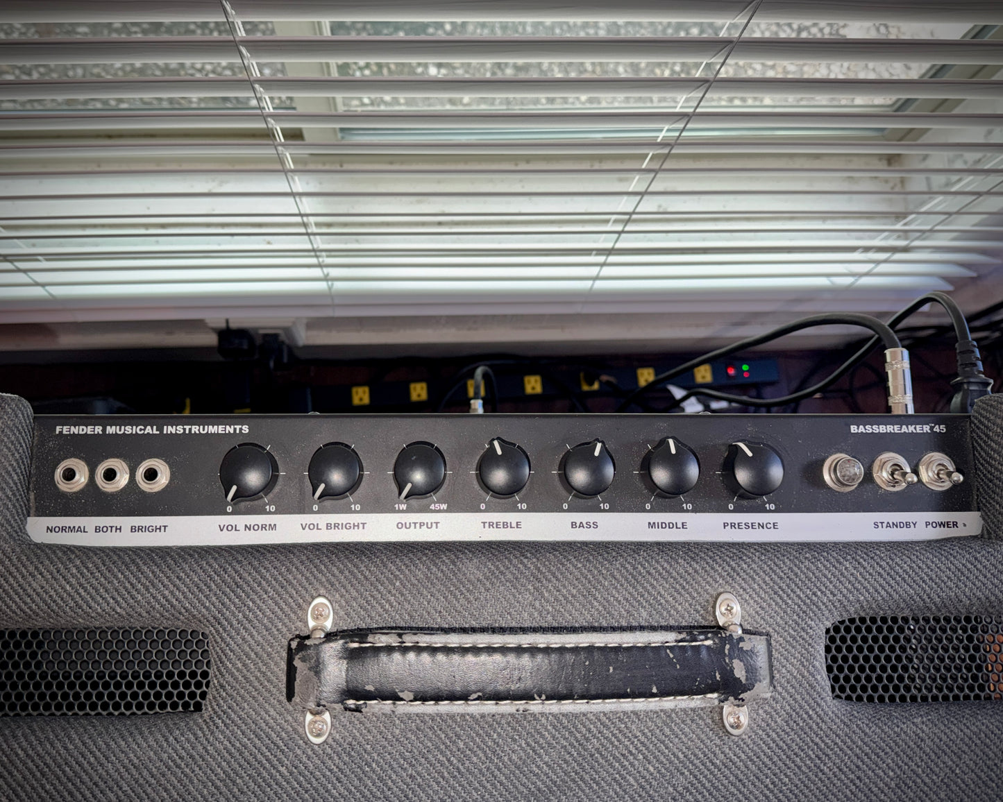 Fender Bassbreaker 45 2-Channel 45-Watt Guitar Amp Head - Gray Tweed