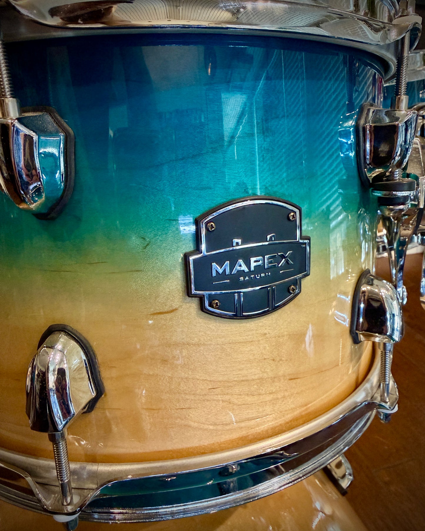 Mapex SR628XU Saturn Studioease 10/12/14/16/22" 5-Piece Drum Set - Aqua Fade