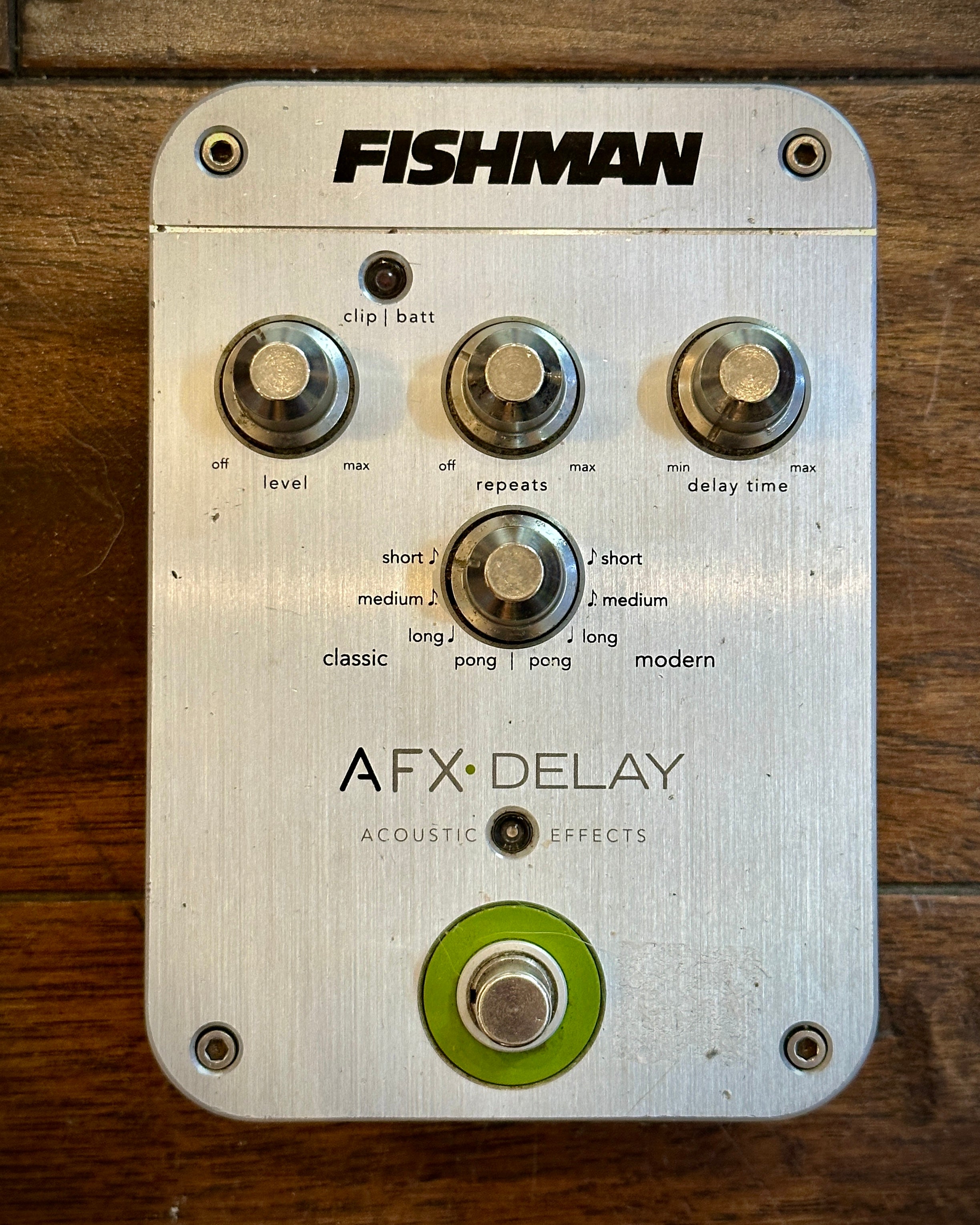 Fishman AFX Delay - Silver – Bexar Music