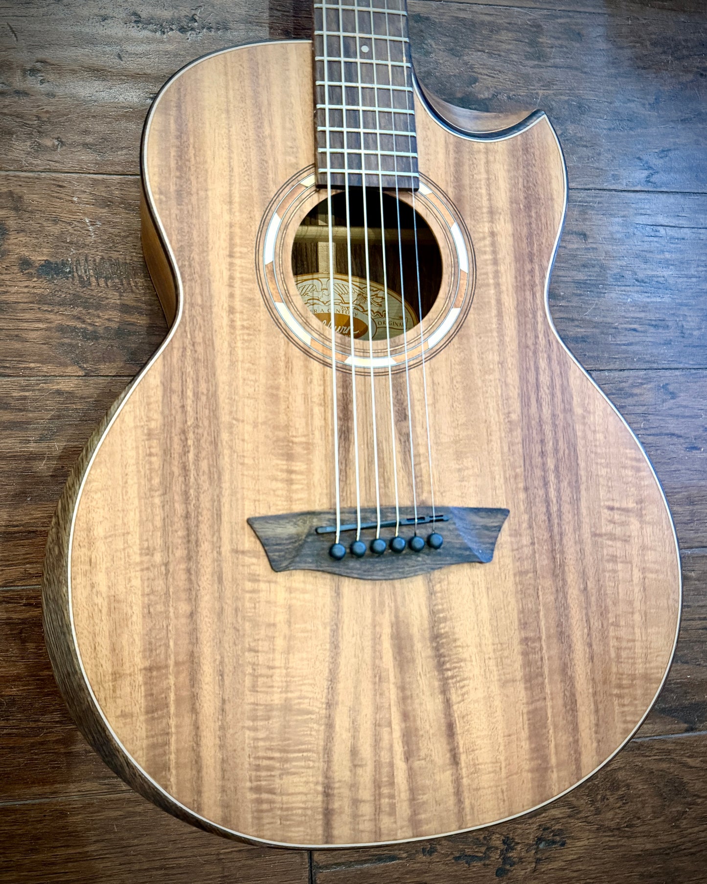 Washburn Comfort G-Mini 55 Koa Acoustic Guitar - Satin w/ Branded Gig Bag