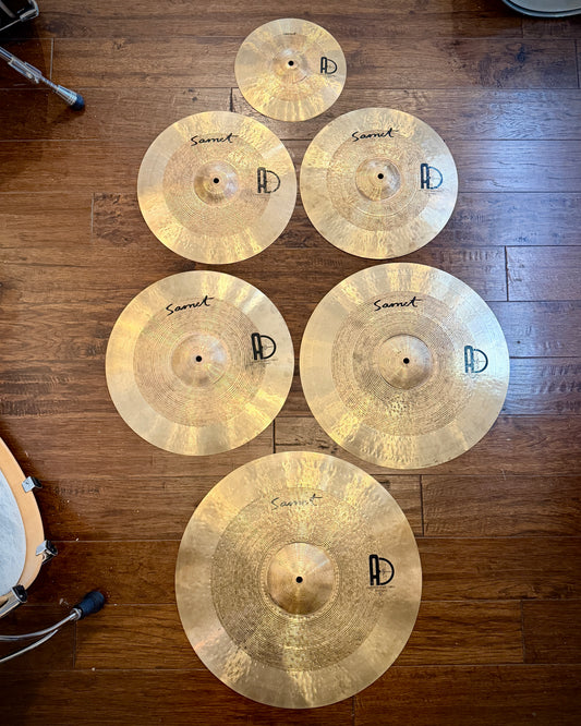 Agean Cymbals Samet 5-piece Set: 14" HH, 16" Crash, 18" Crash, 20" Ride + 10" Splash