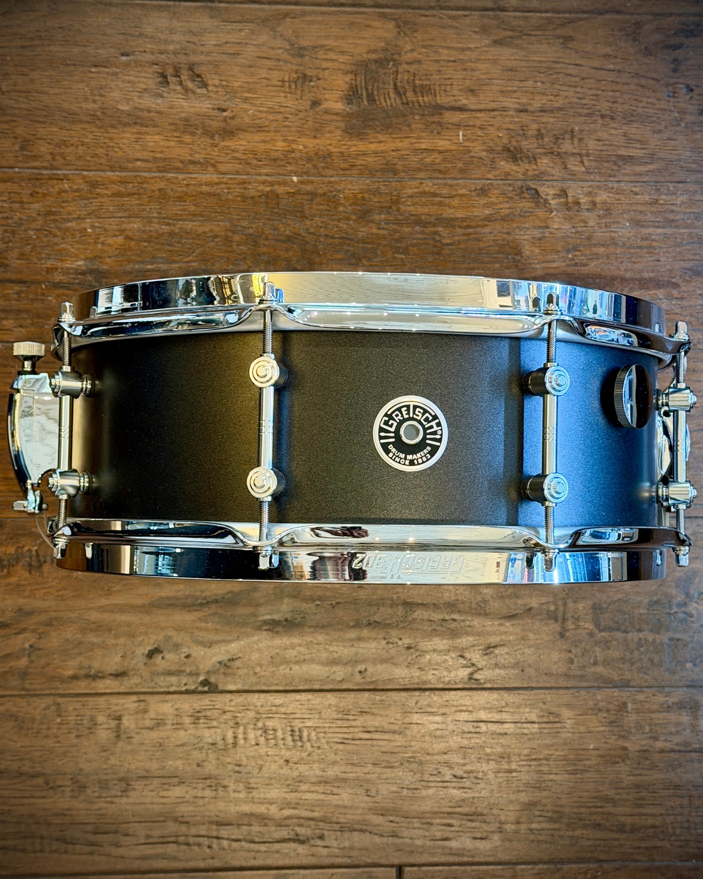 Gretsch GAS5514-ST Brooklyn Standard 5.5x14" 8-Lug Snare Drum - Satin Black Metallic