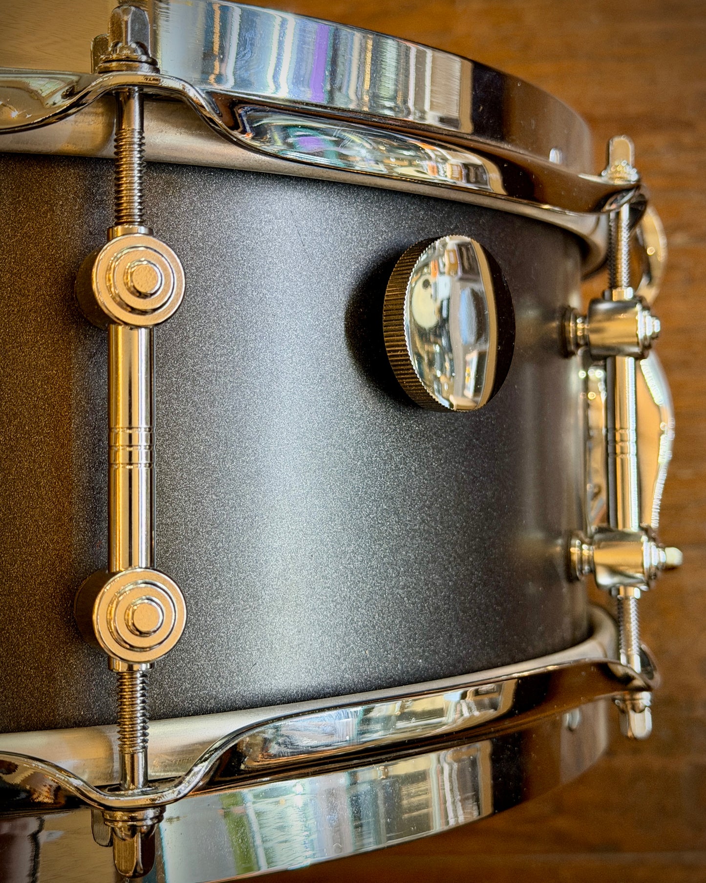 Gretsch GAS5514-ST Brooklyn Standard 5.5x14" 8-Lug Snare Drum - Satin Black Metallic