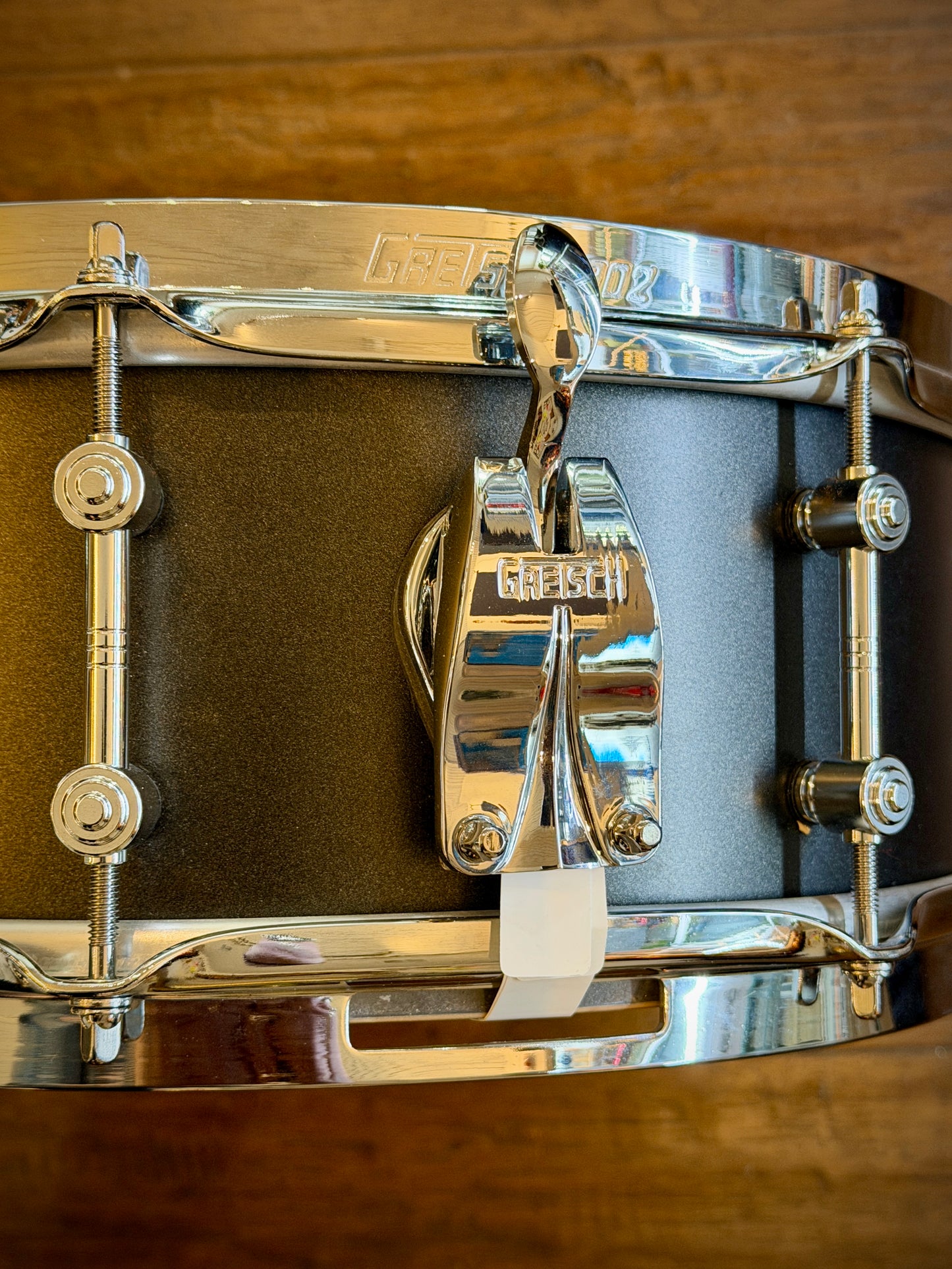 Gretsch GAS5514-ST Brooklyn Standard 5.5x14" 8-Lug Snare Drum - Satin Black Metallic