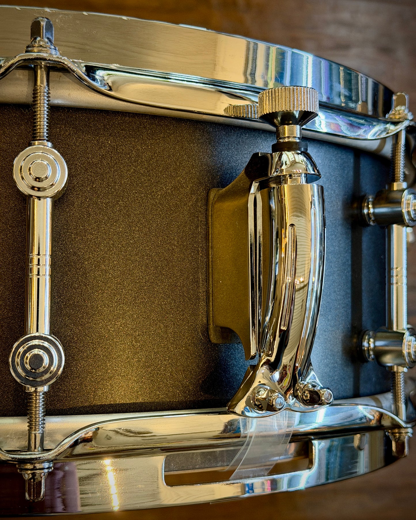 Gretsch GAS5514-ST Brooklyn Standard 5.5x14" 8-Lug Snare Drum - Satin Black Metallic