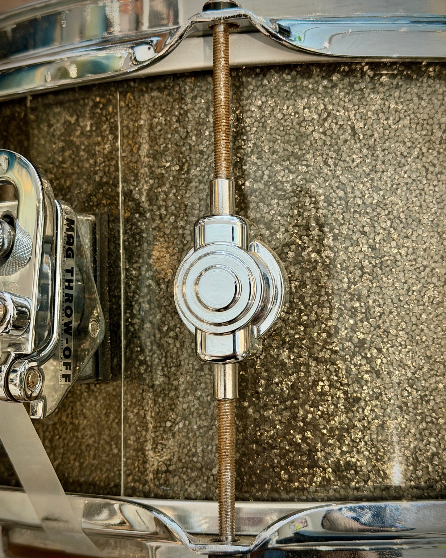 DW Performance Series 6.5x14" Maple Snare Drum - Pewter Sparkle