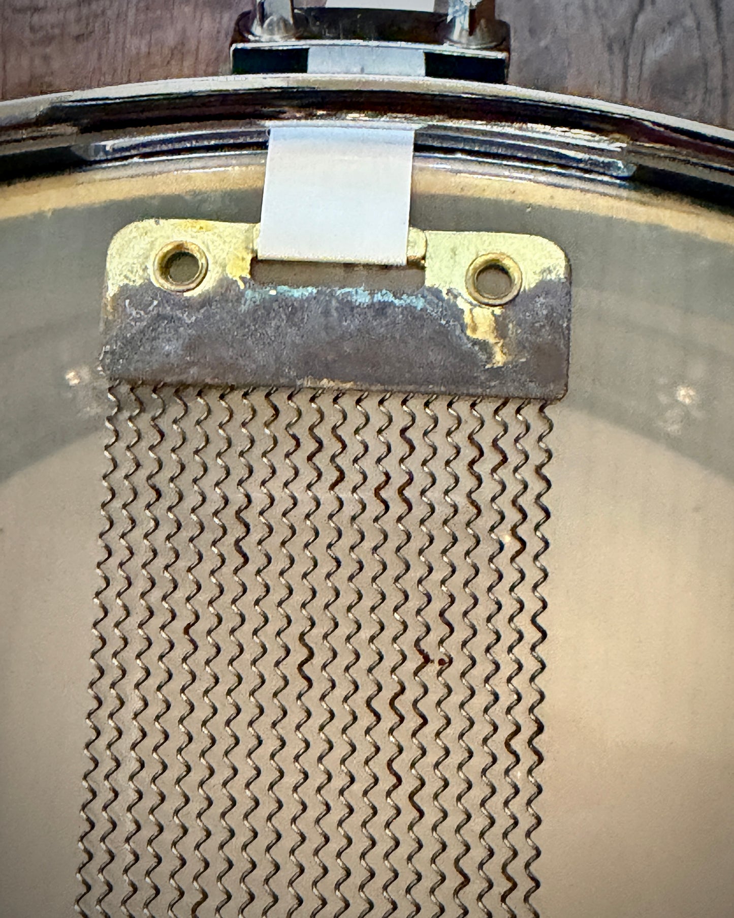 Pork Pie PP7X13PB Patina Brass 7x13" Snare Drum - Tube Lugs - with/ Ahead Snare Bag