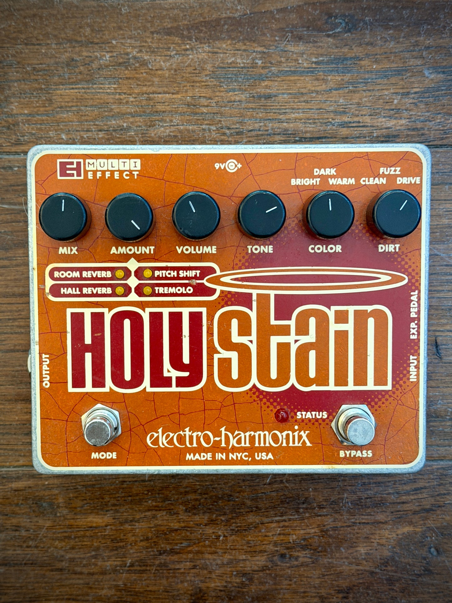 Electro-Harmonix Holy Stain Multi-Effects Pedal: Distortion / Reverb / Pitch / Tremolo