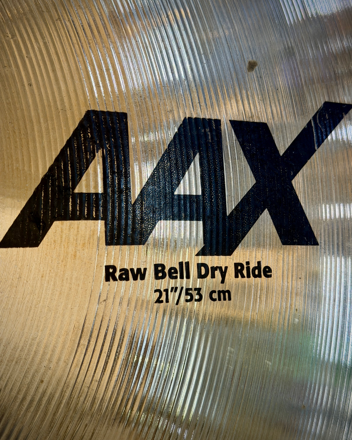 Sabian 21" AAX Raw Bell Dry Ride Cymbal