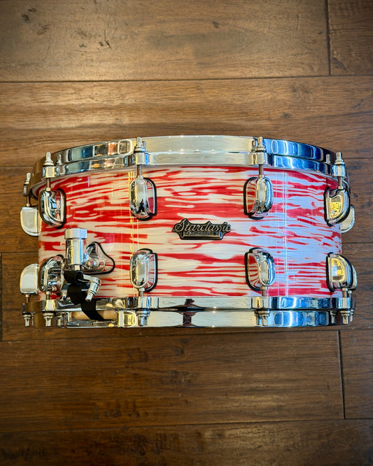 Tama 6.5x14" Starclassic Maple MRS1465-RWO Snare Drum (Red & White Oyster)