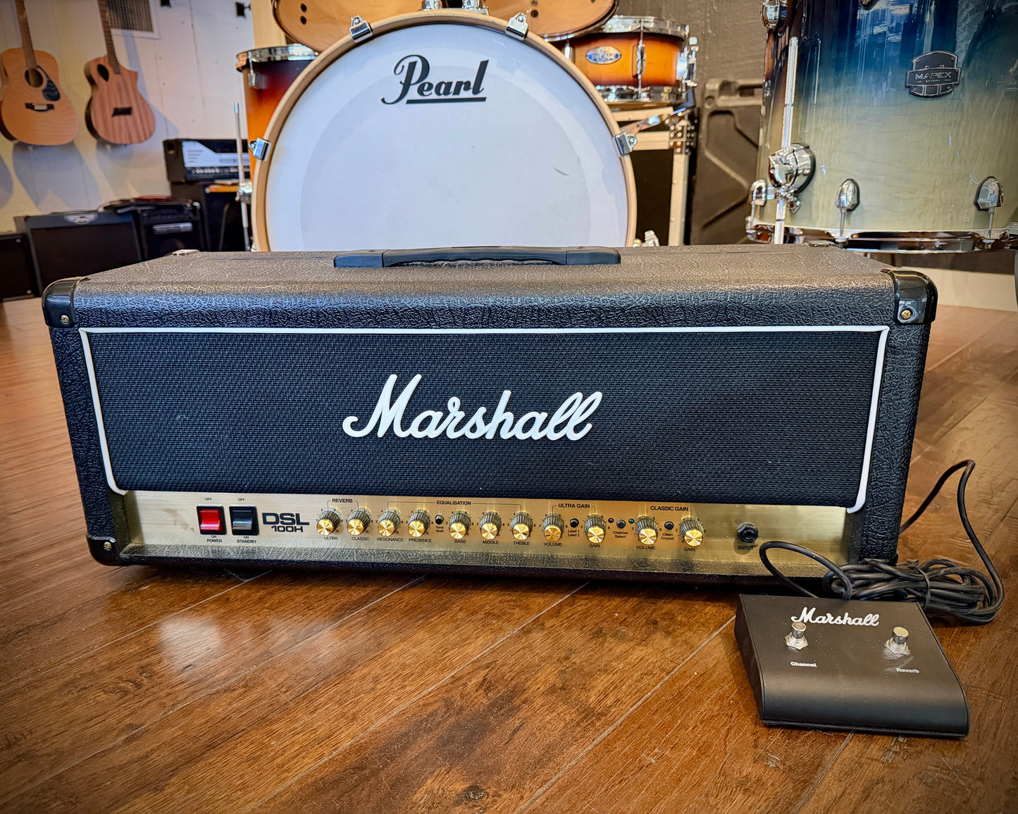Marshall DSL100H 2-Channel 100-Watt Guitar Amp Head w/ Footswitch