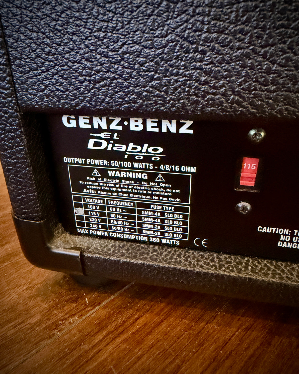 Genz-Benz El Diablo 100 Tube Amp Head