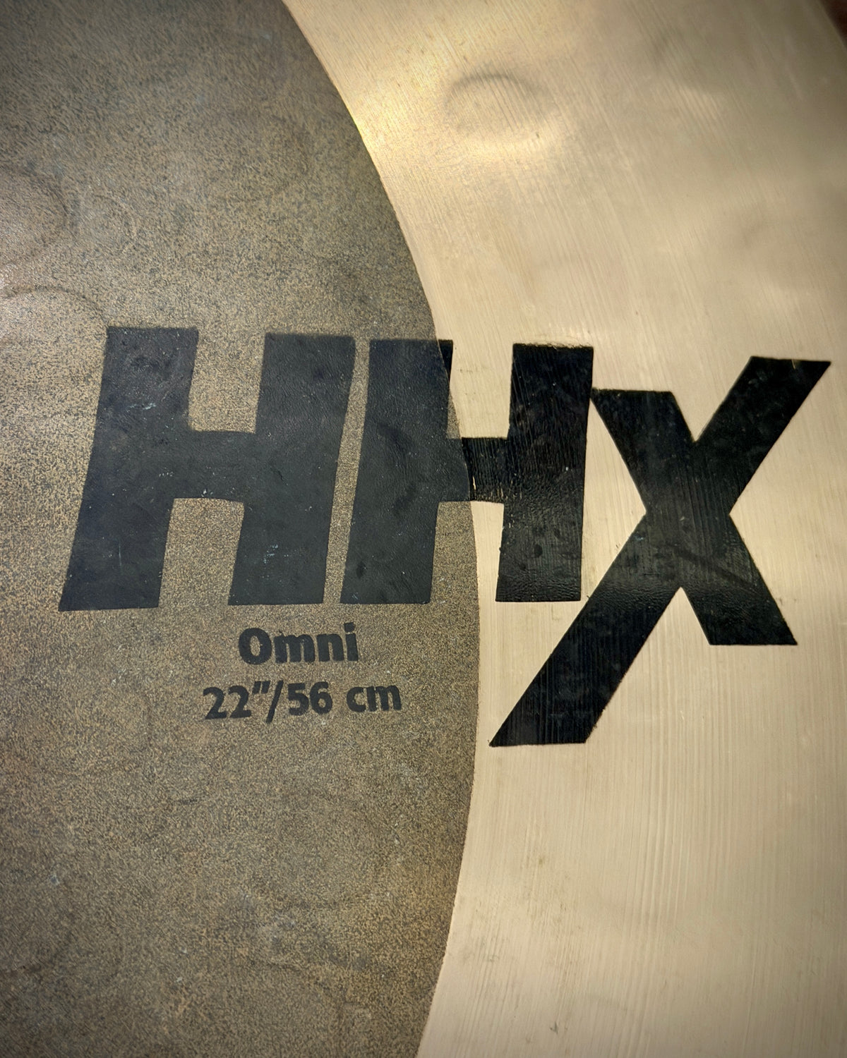 Sabian 22" HHX Omni Crash Ride Cymbal Lathed Edge/Un-lathed Bow and Bell (Jojo Mayer)
